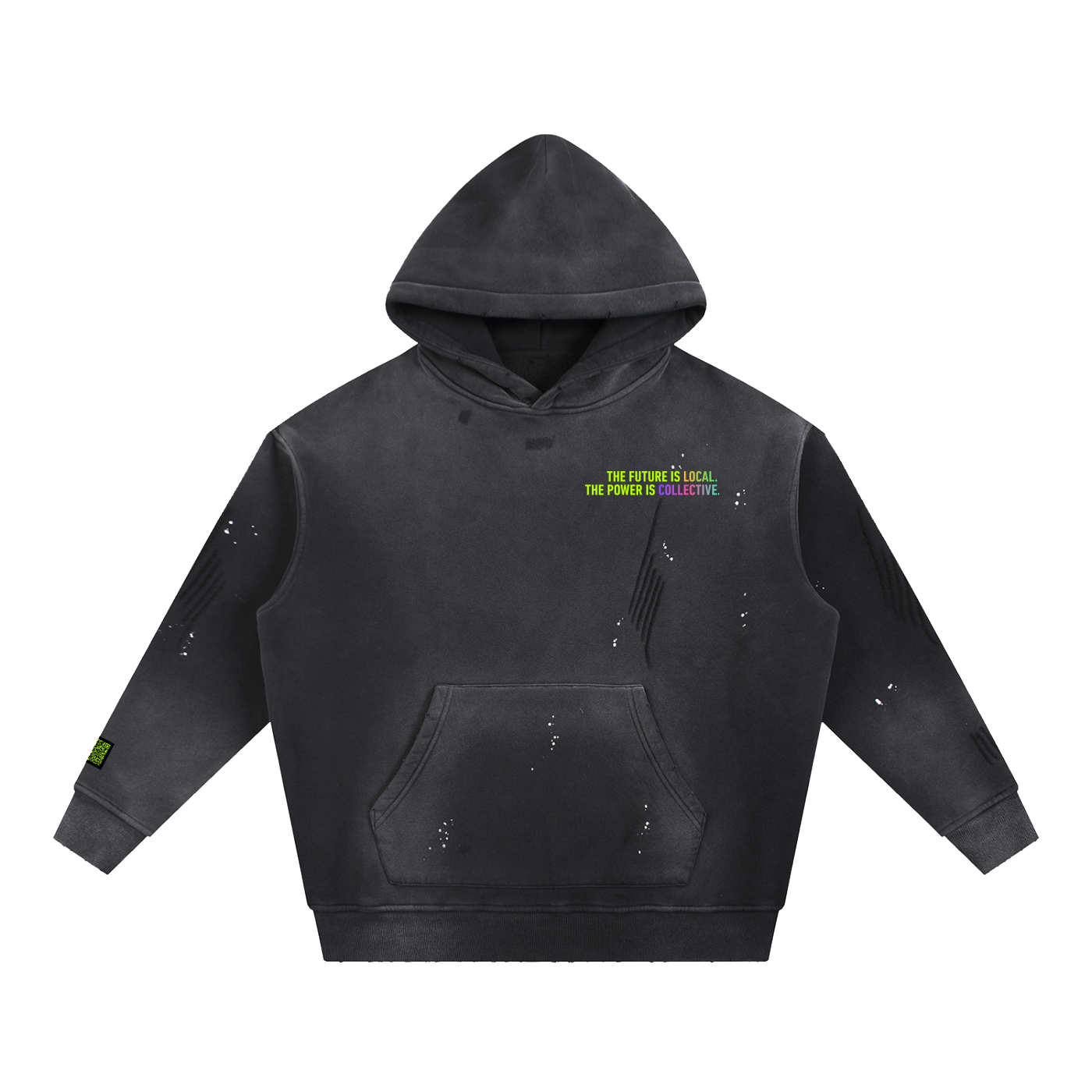 The Flats Heavyweight Hoodie — front view